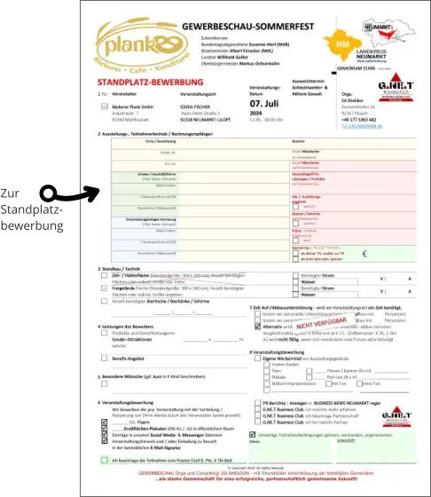 Zur  Standplatz- bewerbung